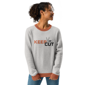 Knitted crew neck sweater